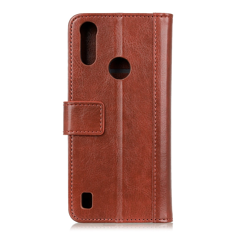 For Motorola Moto E6s (2020) Peas Crazy Horse Texture Horizontal Flip Leather Case with Holder & Card Slots & Wallet