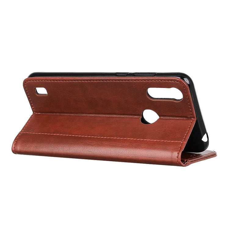 For Motorola Moto E6s (2020) Peas Crazy Horse Texture Horizontal Flip Leather Case with Holder & Card Slots & Wallet