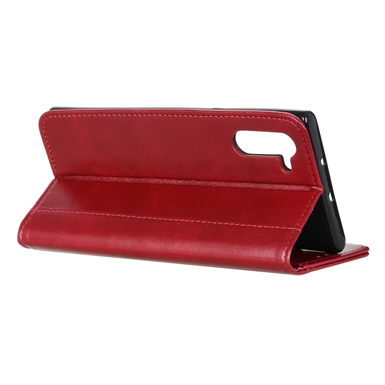 For Motorola Moto Edge Peas Crazy Horse Texture Horizontal Flip Leather Case with Holder & Card Slots & Wallet