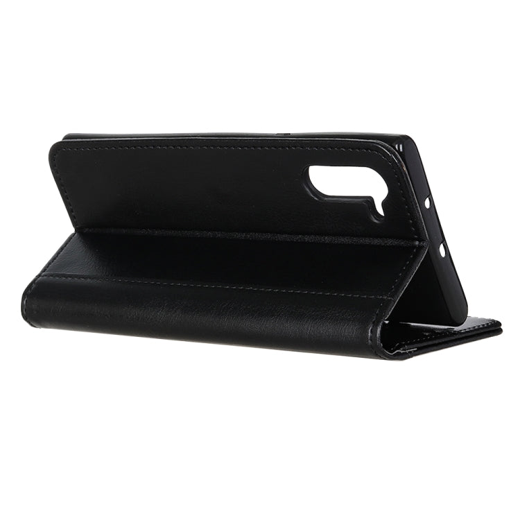 For Motorola Moto Edge Peas Crazy Horse Texture Horizontal Flip Leather Case with Holder & Card Slots & Wallet