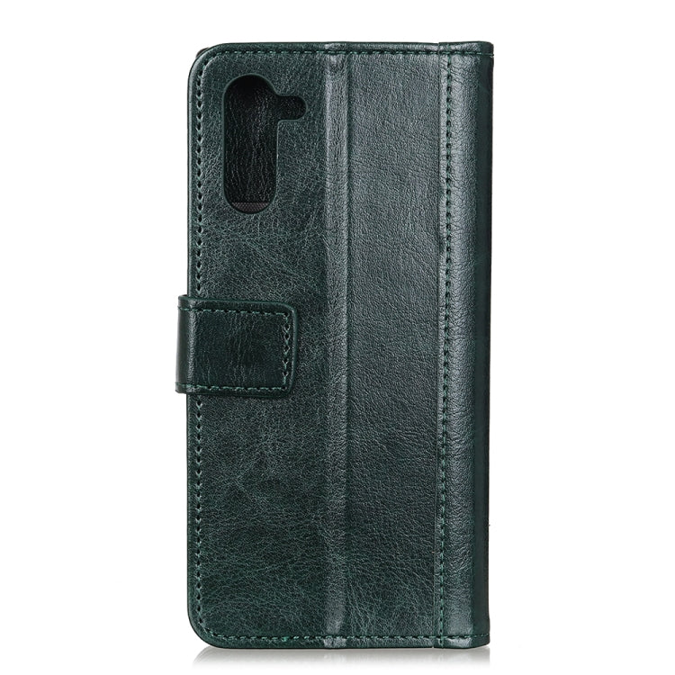 For Motorola Moto Edge Peas Crazy Horse Texture Horizontal Flip Leather Case with Holder & Card Slots & Wallet