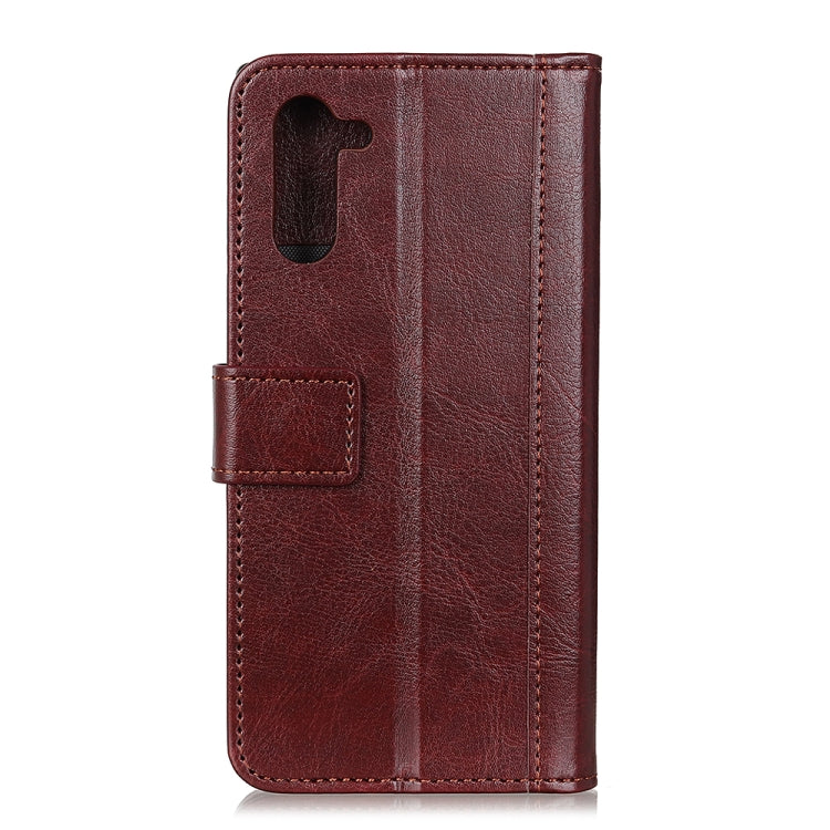 For Motorola Moto Edge Peas Crazy Horse Texture Horizontal Flip Leather Case with Holder & Card Slots & Wallet