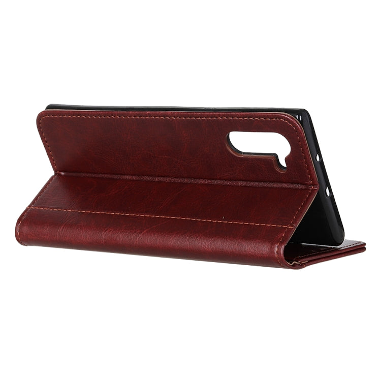 For Motorola Moto Edge Peas Crazy Horse Texture Horizontal Flip Leather Case with Holder & Card Slots & Wallet