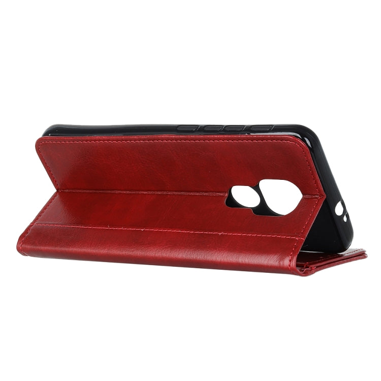 For Motorola Moto G9 Play Peas Crazy Horse Texture Horizontal Flip Leather Case with Holder & Card Slots & Wallet