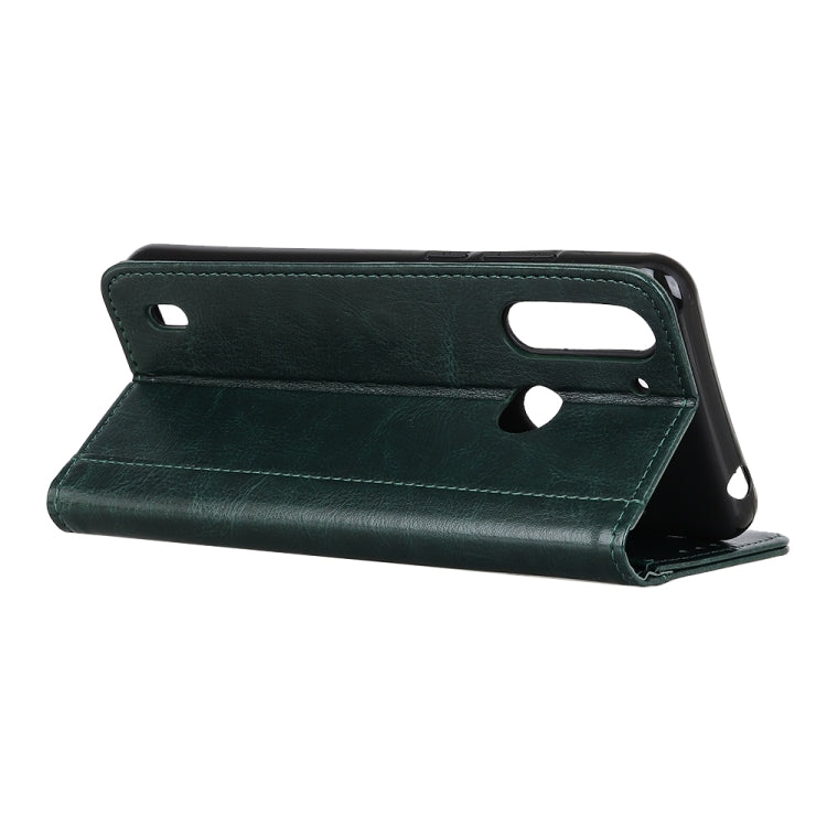 For Motorola Moto One Fusion Peas Crazy Horse Texture Horizontal Flip Leather Case with Holder & Card Slots & Wallet