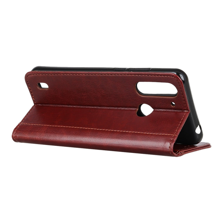 For Motorola Moto One Fusion Peas Crazy Horse Texture Horizontal Flip Leather Case with Holder & Card Slots & Wallet