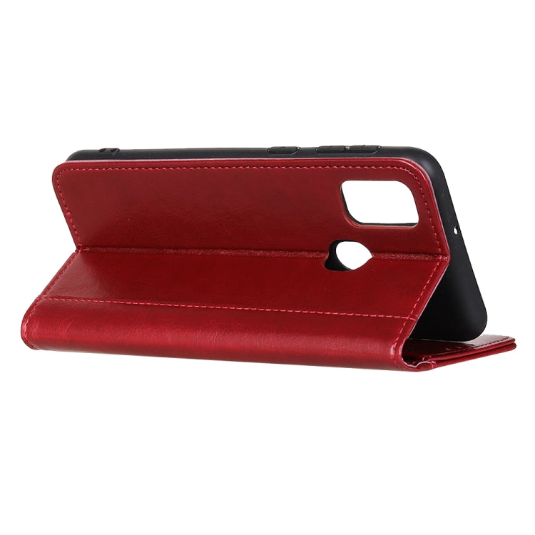 For Alcatel 3X 2020 Peas Crazy Horse Texture Horizontal Flip Leather Case with Holder & Card Slots & Wallet
