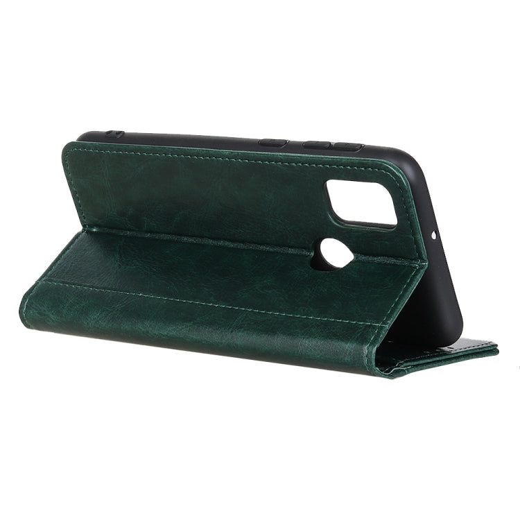 For Alcatel 3X 2020 Peas Crazy Horse Texture Horizontal Flip Leather Case with Holder & Card Slots & Wallet
