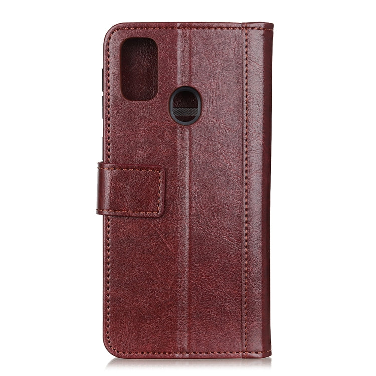 For Alcatel 3X 2020 Peas Crazy Horse Texture Horizontal Flip Leather Case with Holder & Card Slots & Wallet