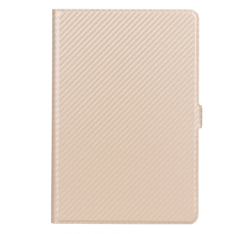 For Huawei MediaPad T5 / Enjoy Tablet 10.1 2018 Ultra-thin Carbon Fiber Horizontal Flip PU Leather Tablet Case with 3-level Holder
