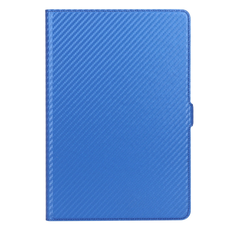For Huawei MediaPad T5 / Enjoy Tablet 10.1 2018 Ultra-thin Carbon Fiber Horizontal Flip PU Leather Tablet Case with 3-level Holder