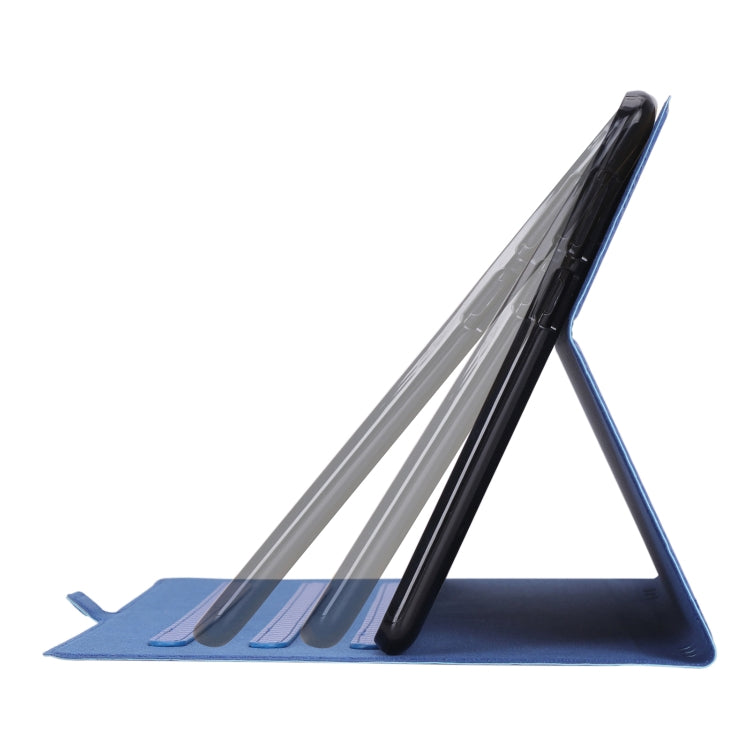 For Huawei MediaPad T5 / Enjoy Tablet 10.1 2018 Ultra-thin Carbon Fiber Horizontal Flip PU Leather Tablet Case with 3-level Holder