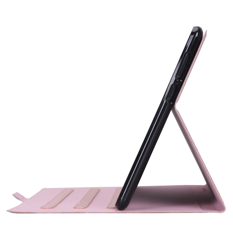 For Huawei MediaPad T5 / Enjoy Tablet 10.1 2018 Ultra-thin Carbon Fiber Horizontal Flip PU Leather Tablet Case with 3-level Holder