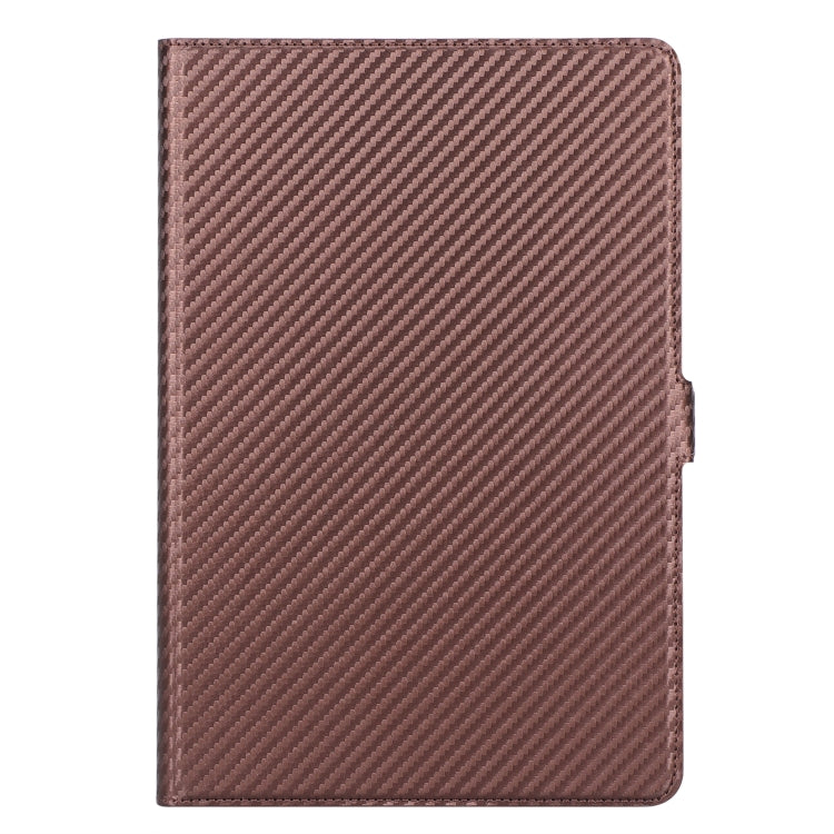 For Huawei MediaPad T5 / Enjoy Tablet 10.1 2018 Ultra-thin Carbon Fiber Horizontal Flip PU Leather Tablet Case with 3-level Holder