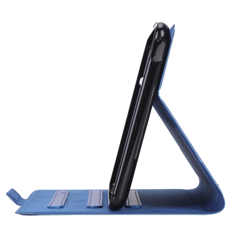 For Huawei Honor Pad 5 / MediaPad M5 Lite 8 inch Ultra-thin Carbon Fiber Horizontal Flip PU Leather Tablet Case with 3-level Holder