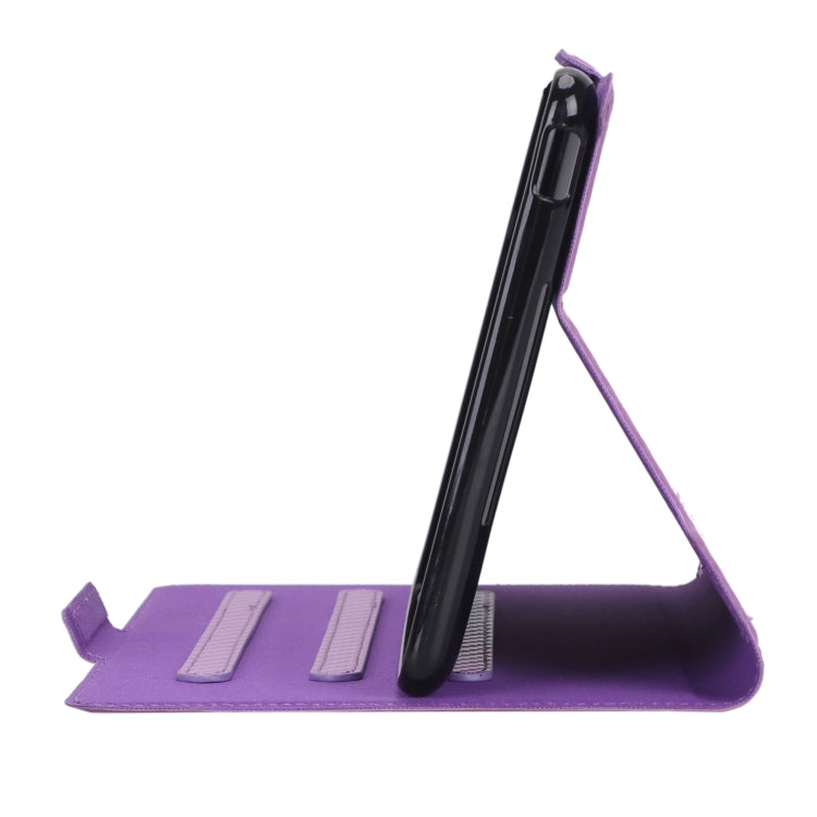 For Huawei Honor Pad 5 / MediaPad M5 Lite 8 inch Ultra-thin Carbon Fiber Horizontal Flip PU Leather Tablet Case with 3-level Holder