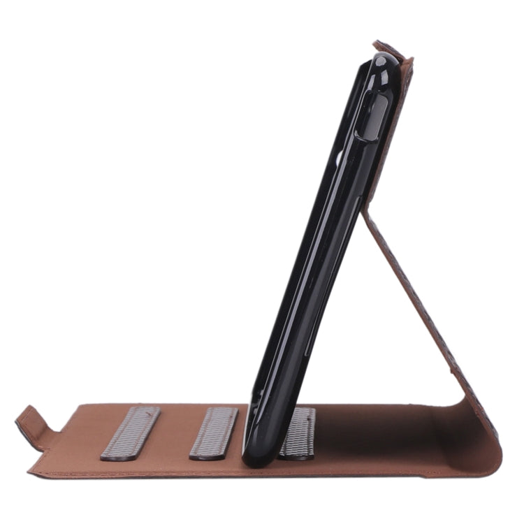 For Huawei Honor Pad 5 / MediaPad M5 Lite 8 inch Ultra-thin Carbon Fiber Horizontal Flip PU Leather Tablet Case with 3-level Holder