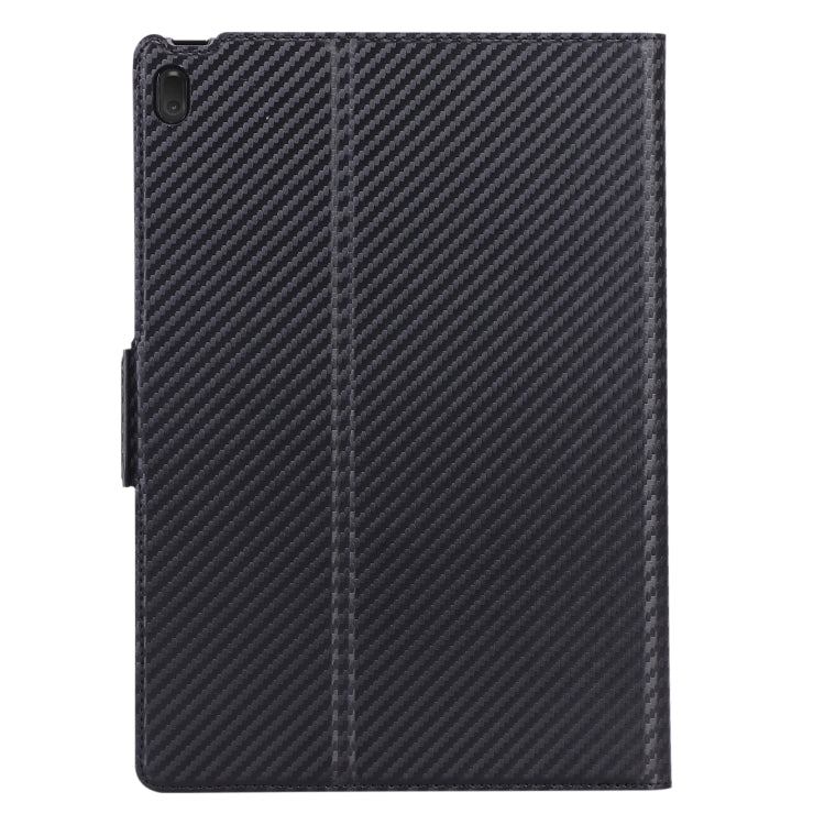For Lenovo Tab E10 TB-X104F Ultra-thin Carbon Fiber Horizontal Flip PU Leather Tablet Case with 3-level Holder & Sleep / Wake-up Function