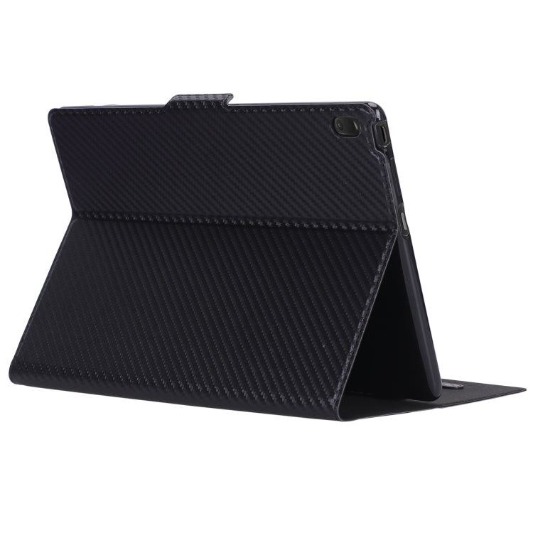 For Lenovo Tab E10 TB-X104F Ultra-thin Carbon Fiber Horizontal Flip PU Leather Tablet Case with 3-level Holder & Sleep / Wake-up Function
