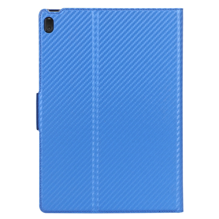 For Lenovo Tab E10 TB-X104F Ultra-thin Carbon Fiber Horizontal Flip PU Leather Tablet Case with 3-level Holder & Sleep / Wake-up Function