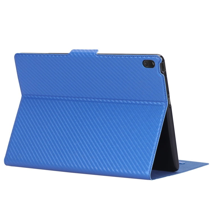 For Lenovo Tab E10 TB-X104F Ultra-thin Carbon Fiber Horizontal Flip PU Leather Tablet Case with 3-level Holder & Sleep / Wake-up Function
