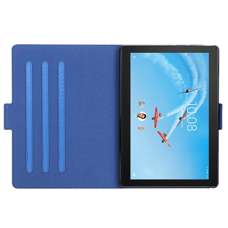 For Lenovo Tab E10 TB-X104F Ultra-thin Carbon Fiber Horizontal Flip PU Leather Tablet Case with 3-level Holder & Sleep / Wake-up Function