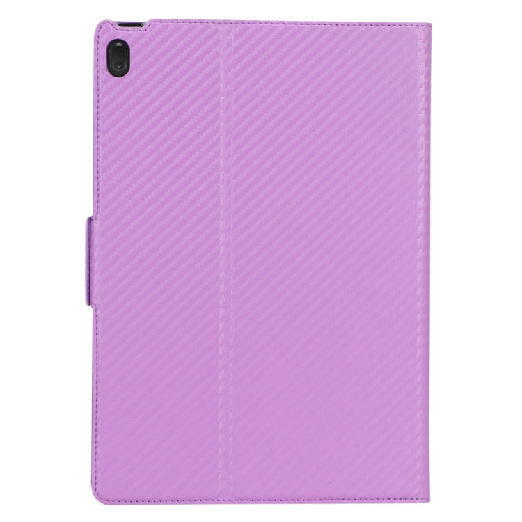 For Lenovo Tab E10 TB-X104F Ultra-thin Carbon Fiber Horizontal Flip PU Leather Tablet Case with 3-level Holder & Sleep / Wake-up Function