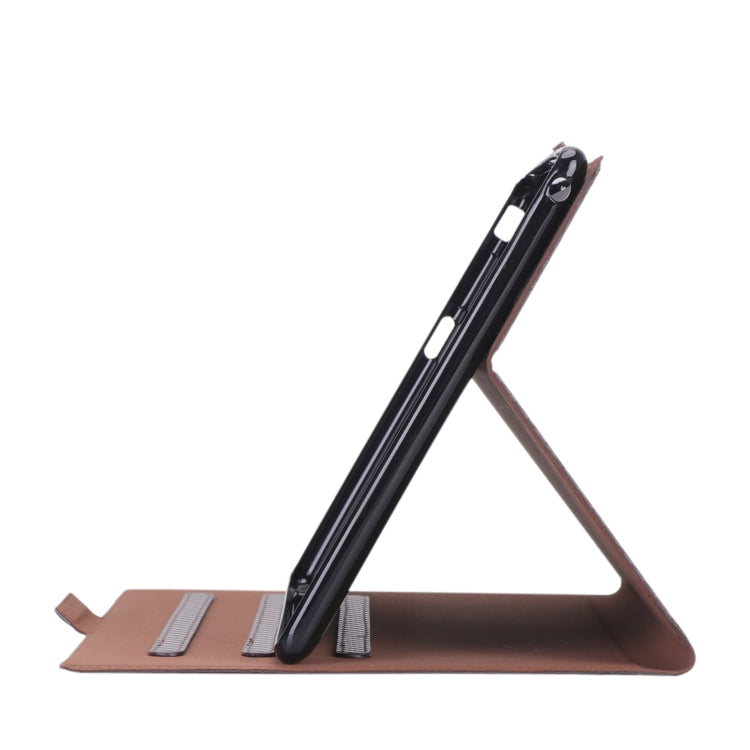 For Lenovo Tab E10 TB-X104F Ultra-thin Carbon Fiber Horizontal Flip PU Leather Tablet Case with 3-level Holder & Sleep / Wake-up Function