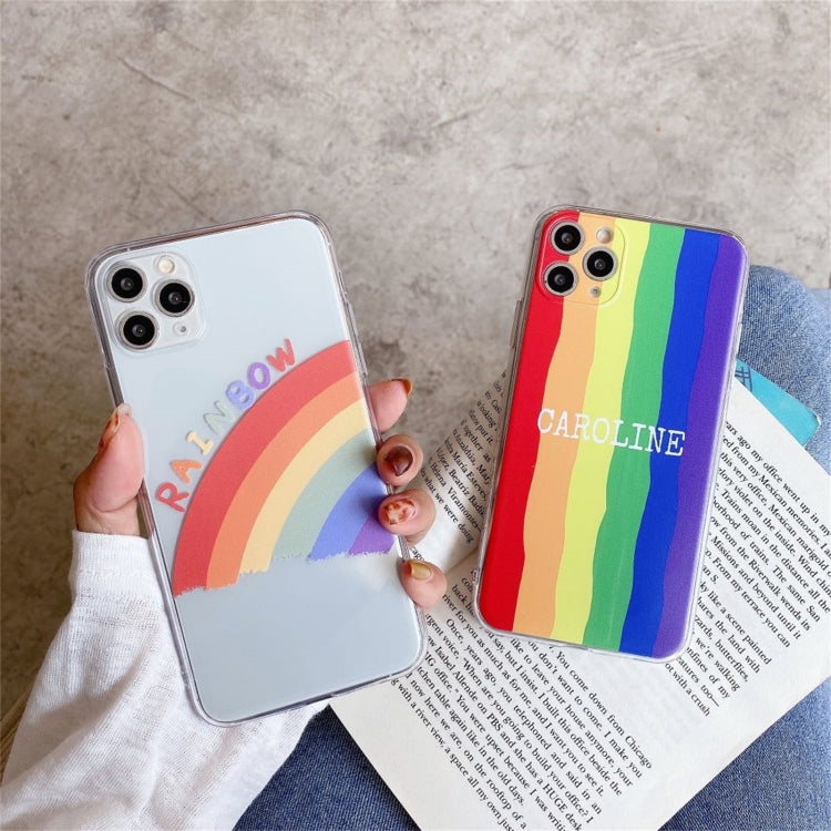 For iPhone 11 Pro Max Rainbow TPU Protective Case
