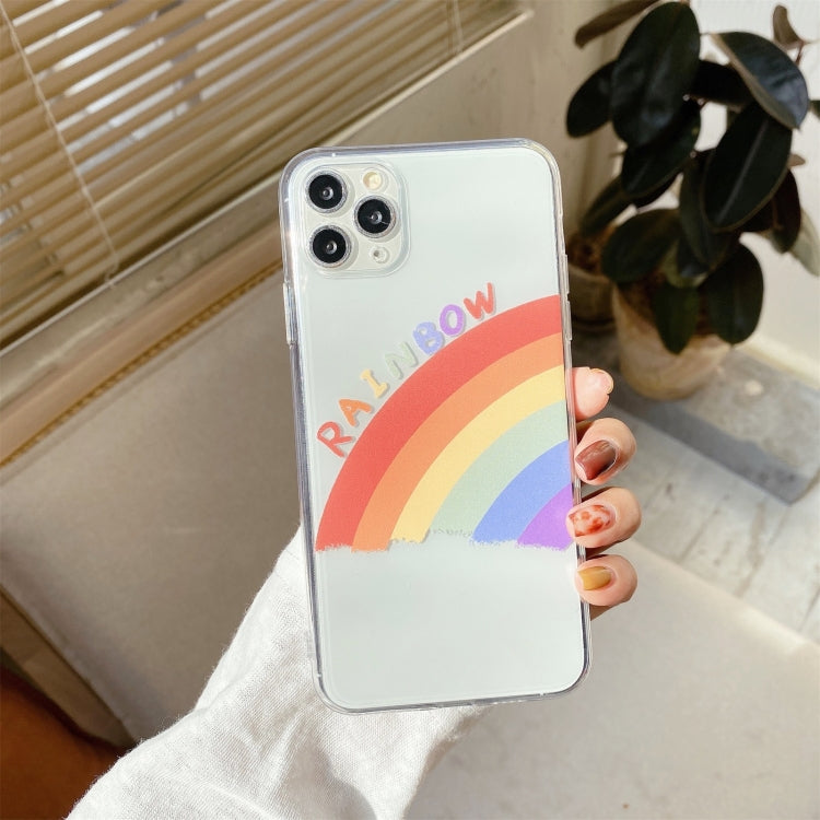 For iPhone 11 Pro Max Rainbow TPU Protective Case