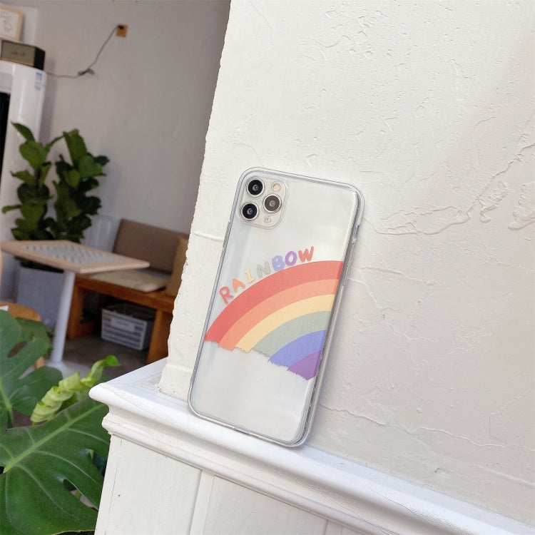 For iPhone 12 mini Rainbow TPU Protective Case