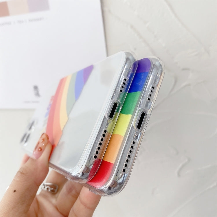 For iPhone 12 Pro Rainbow TPU Protective Case