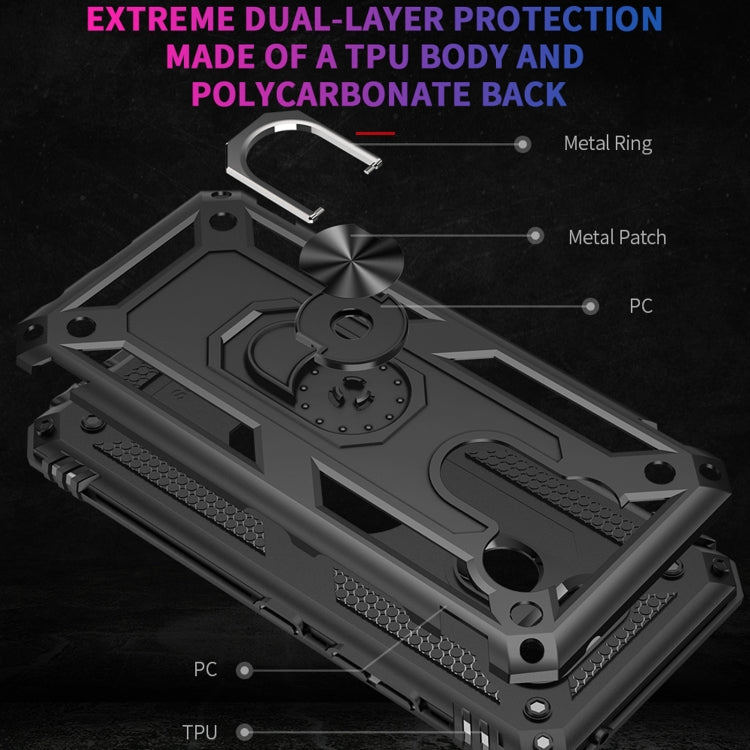 For LG K40S Shockproof TPU + PC Protective Case with 360 Degree Rotating Holder