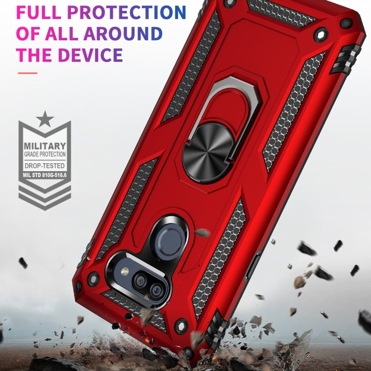 For LG K40S Shockproof TPU + PC Protective Case with 360 Degree Rotating Holder