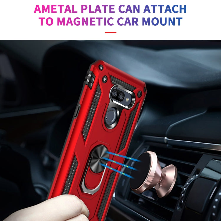 For LG K40S Shockproof TPU + PC Protective Case with 360 Degree Rotating Holder