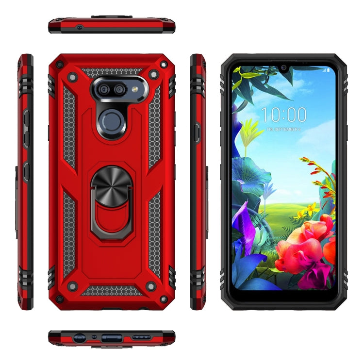For LG K40S Shockproof TPU + PC Protective Case with 360 Degree Rotating Holder