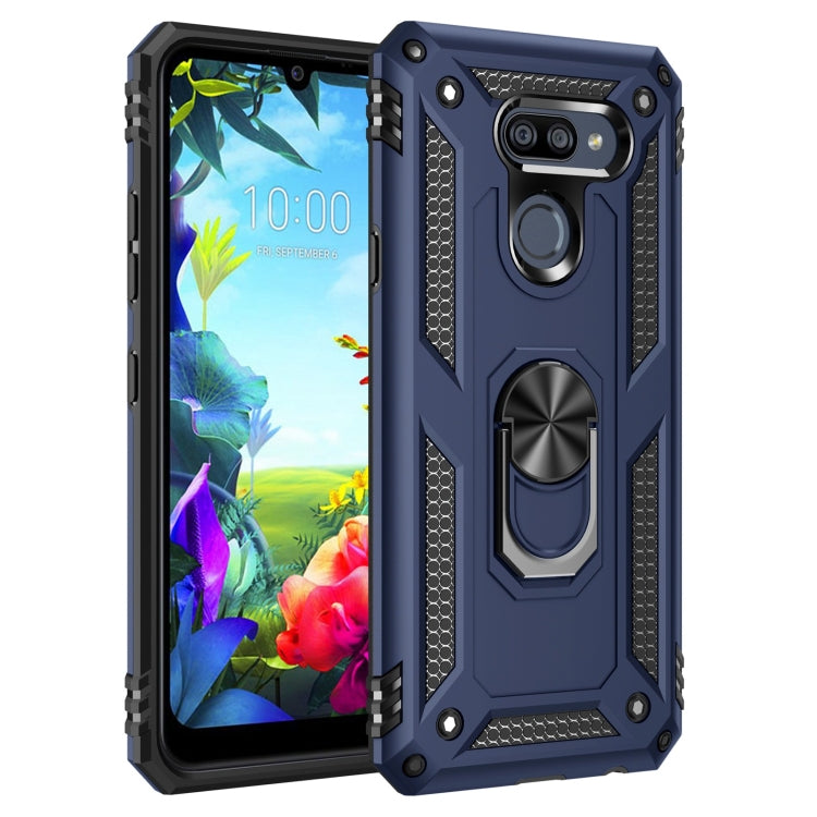 For LG K40S Shockproof TPU + PC Protective Case with 360 Degree Rotating Holder