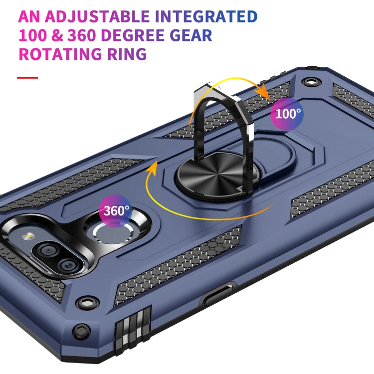 For LG K40S Shockproof TPU + PC Protective Case with 360 Degree Rotating Holder