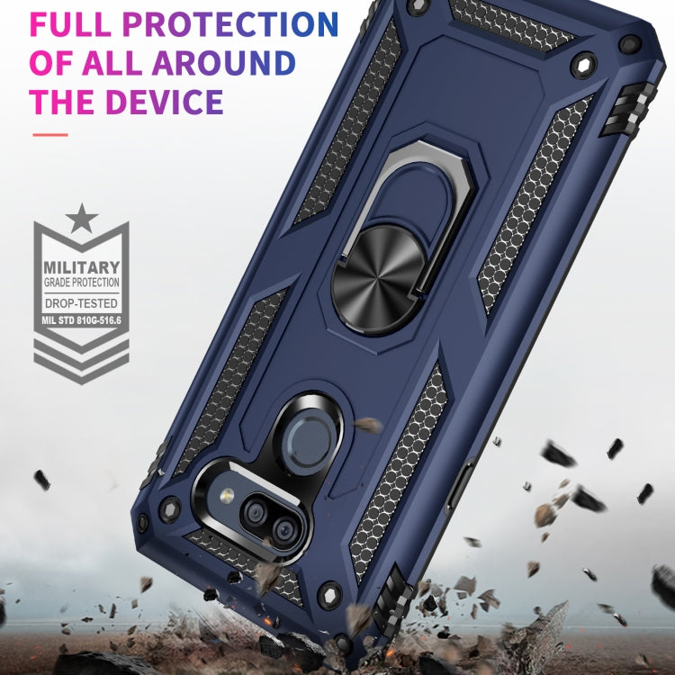 For LG K40S Shockproof TPU + PC Protective Case with 360 Degree Rotating Holder