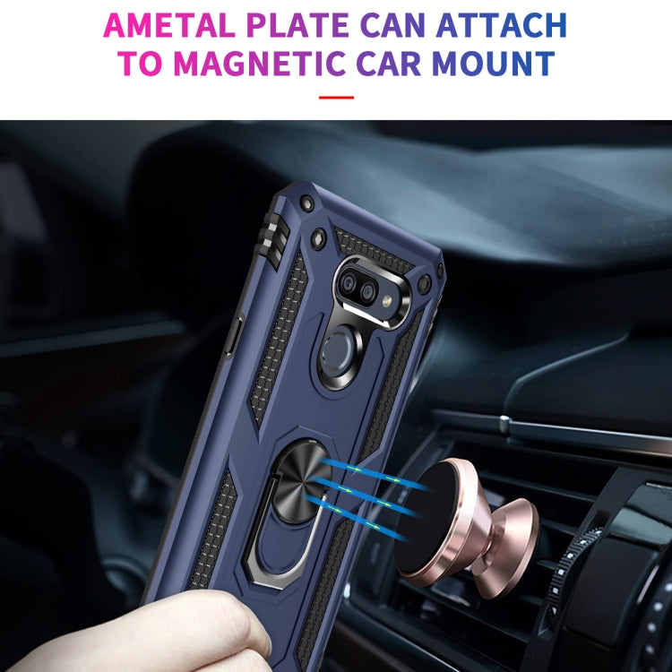 For LG K40S Shockproof TPU + PC Protective Case with 360 Degree Rotating Holder
