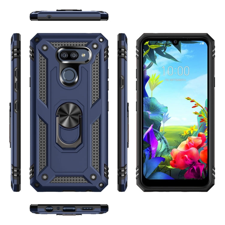 For LG K40S Shockproof TPU + PC Protective Case with 360 Degree Rotating Holder