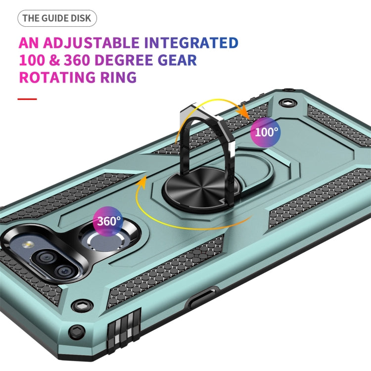 For LG K40S Shockproof TPU + PC Protective Case with 360 Degree Rotating Holder
