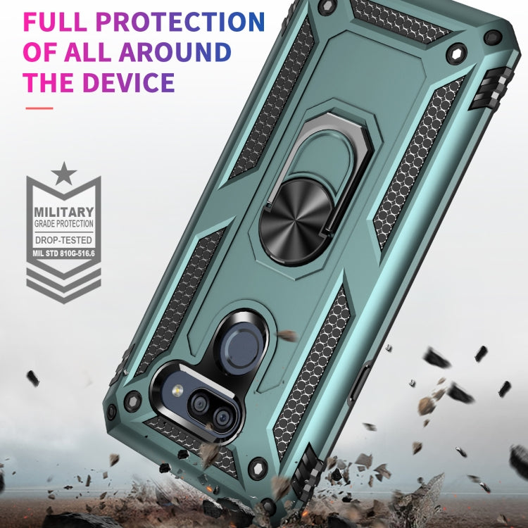 For LG K40S Shockproof TPU + PC Protective Case with 360 Degree Rotating Holder