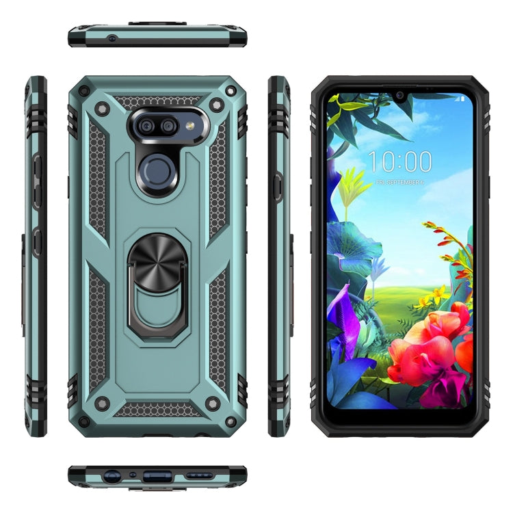 For LG K40S Shockproof TPU + PC Protective Case with 360 Degree Rotating Holder