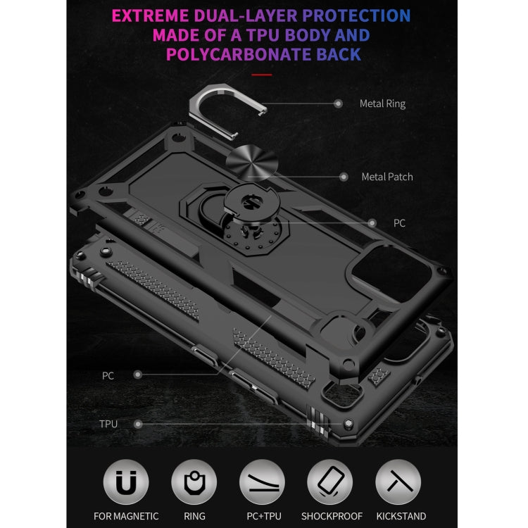 For LG K92 5G Shockproof TPU + PC Protective Case with 360 Degree Rotating Holder