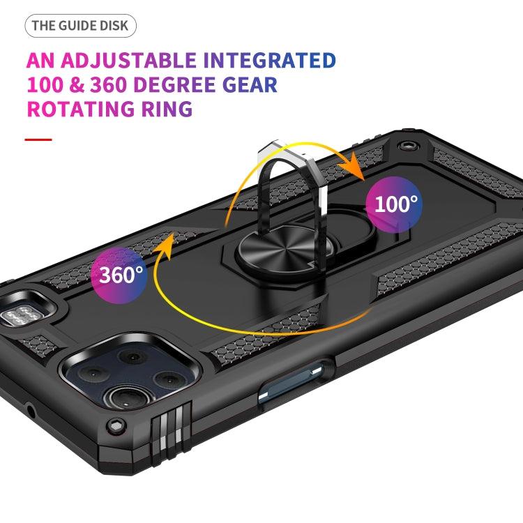 For LG K92 5G Shockproof TPU + PC Protective Case with 360 Degree Rotating Holder