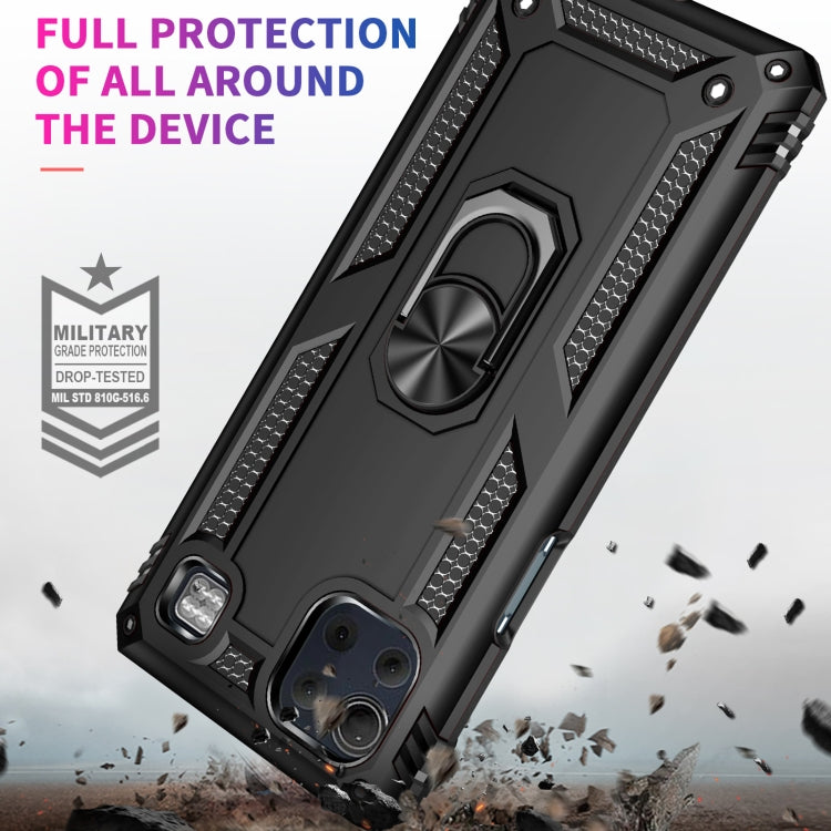 For LG K92 5G Shockproof TPU + PC Protective Case with 360 Degree Rotating Holder