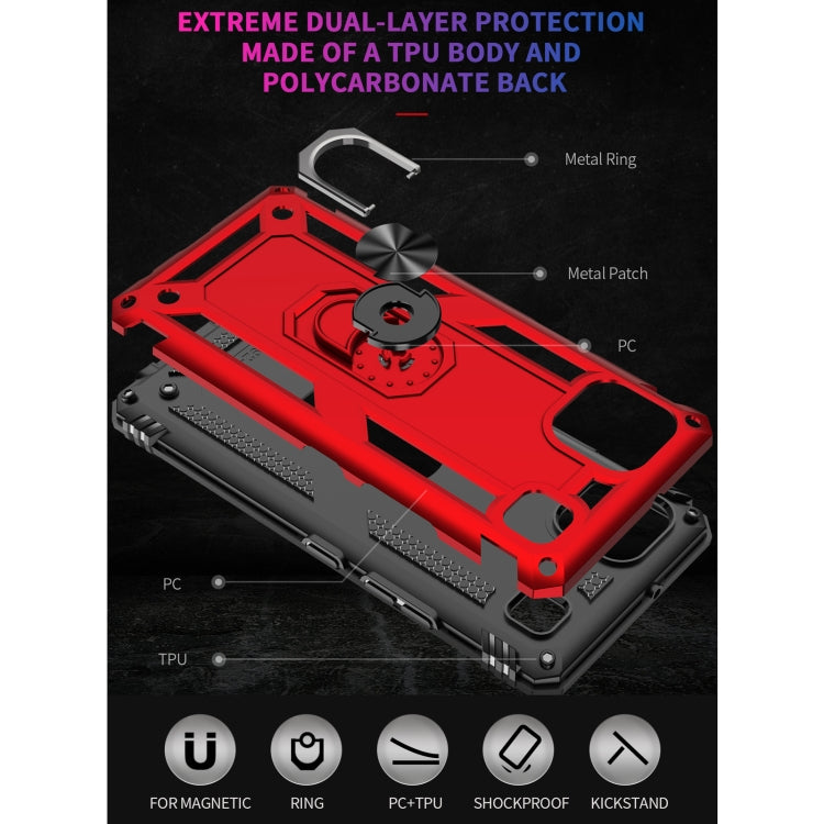 For LG K92 5G Shockproof TPU + PC Protective Case with 360 Degree Rotating Holder