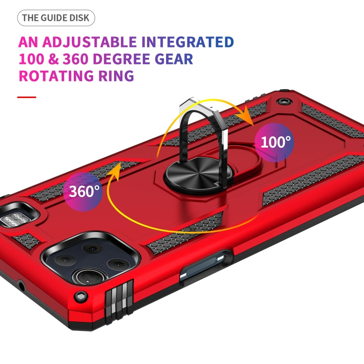 For LG K92 5G Shockproof TPU + PC Protective Case with 360 Degree Rotating Holder