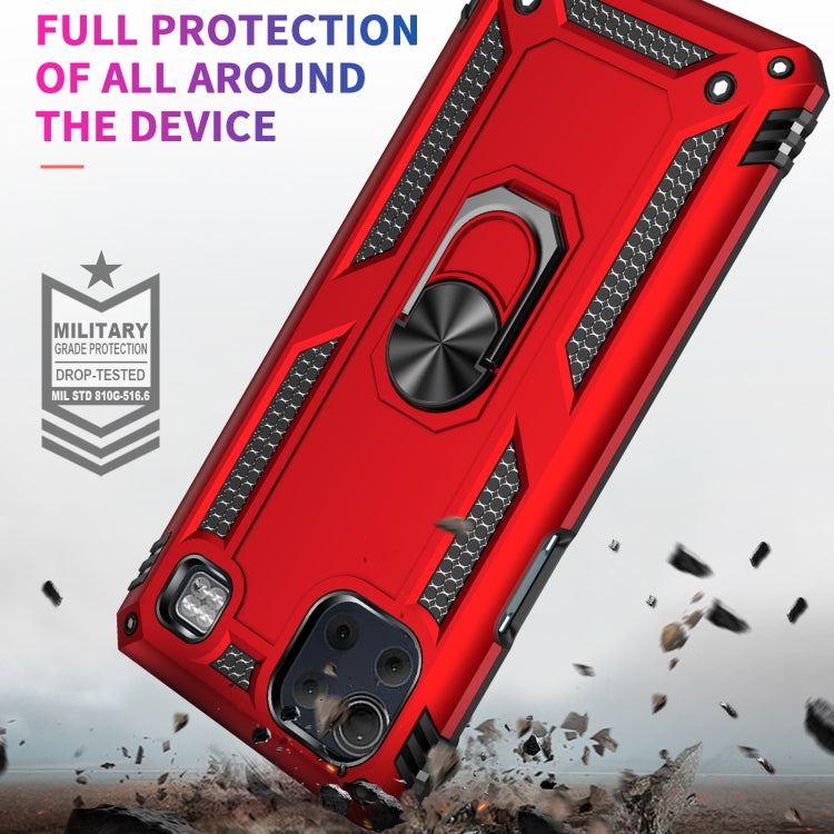For LG K92 5G Shockproof TPU + PC Protective Case with 360 Degree Rotating Holder